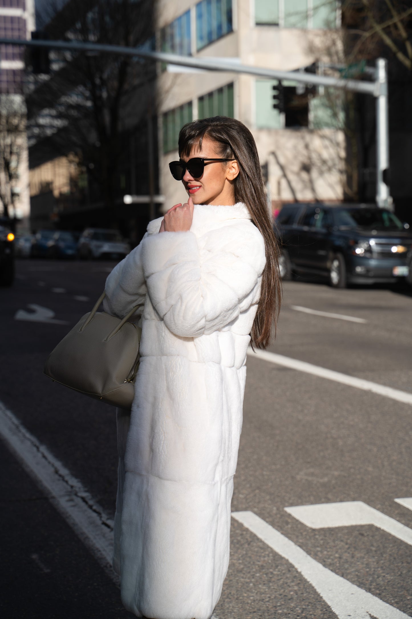 White Fur Coat