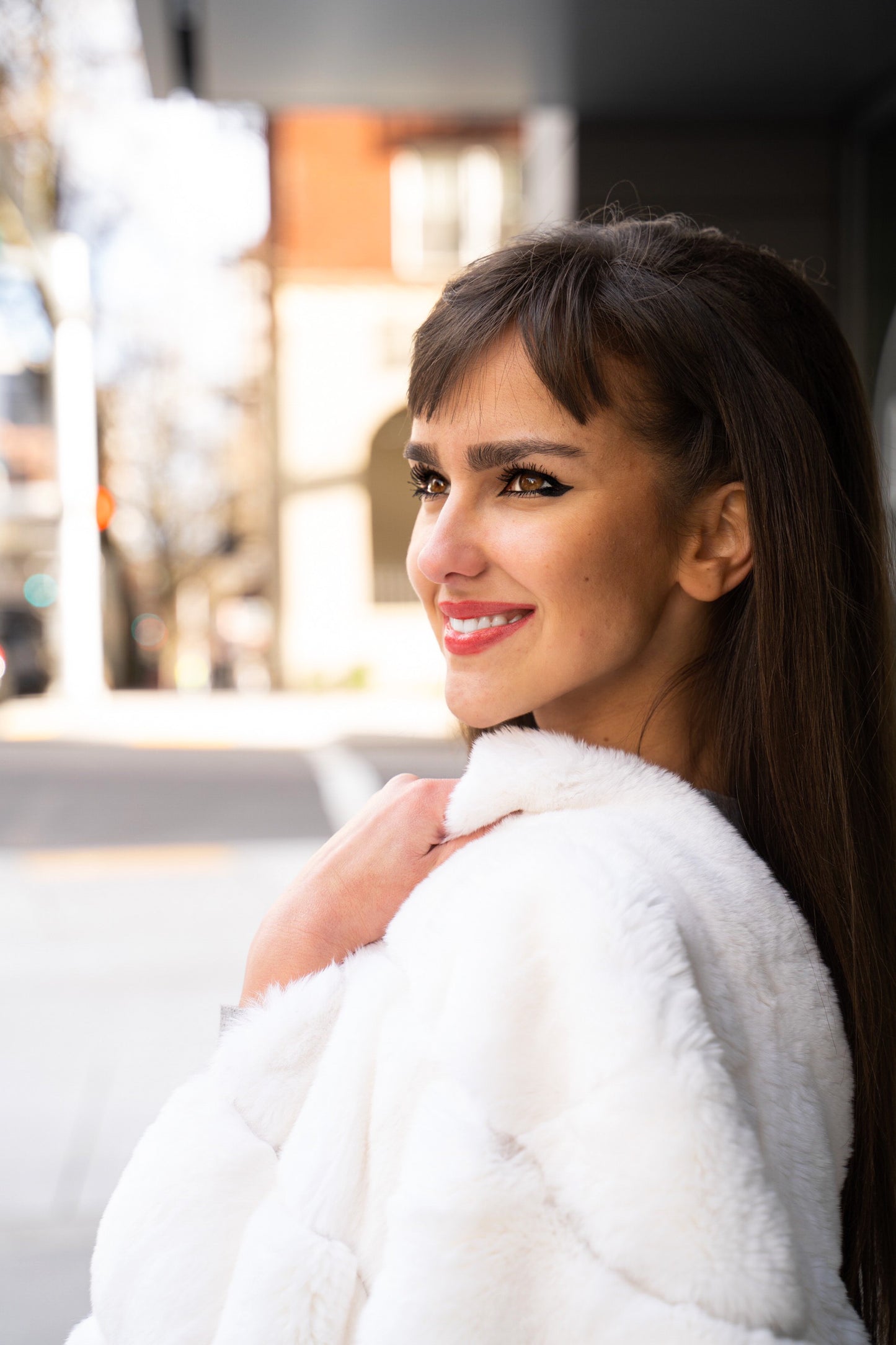 White Fur Coat